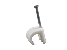 Kabelklammer 10-14 mm Rund Vit 20-pack